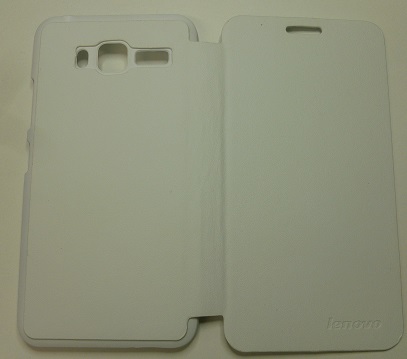 Lenovo A916  - Leather Case With Back Cover White (OEM)