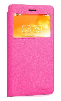Lenovo S860 - Nillkin Sparkle Smart Caller View Case with Back Cover (Fuchsia) (Nillkin)