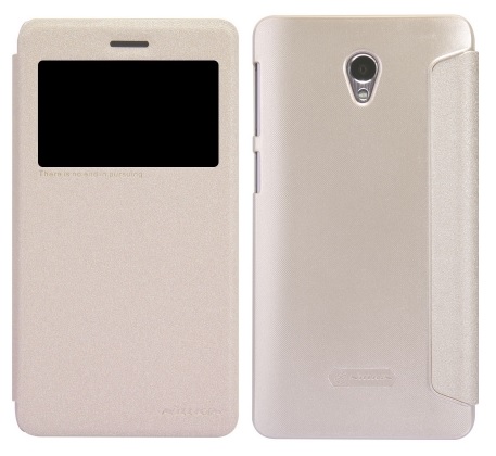 Nillkin Sparkle Smart Caller View Back Cover Case for Lenovo S860 (Gold) (Nillkin)