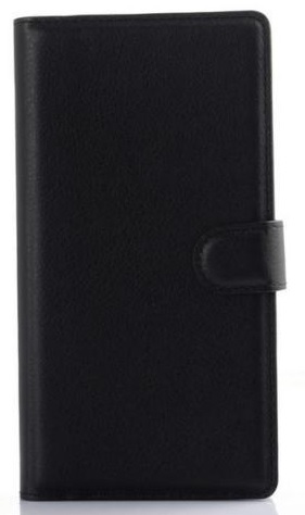 Lenovo Zuk Z1 - Δερμάτινη Θήκη Με Πορτοφόλι Με Πίσω Πλαστικό Κάλυμμα Μαύρο (OEM)