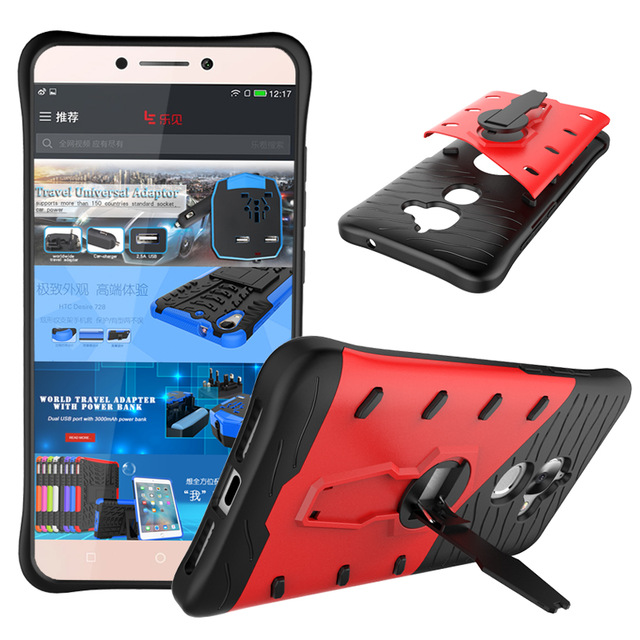 LeTV LeEco Le Max 2 Rugged Hybrid Armor PC+TPU Stand Case Cover Red/Black (OEM)