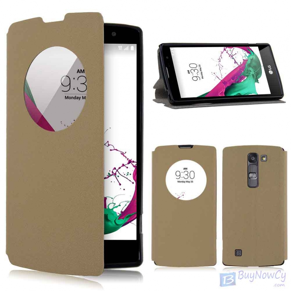 LG Flip Case Quick Circle για LG G4c -Χρυσή (OEM)