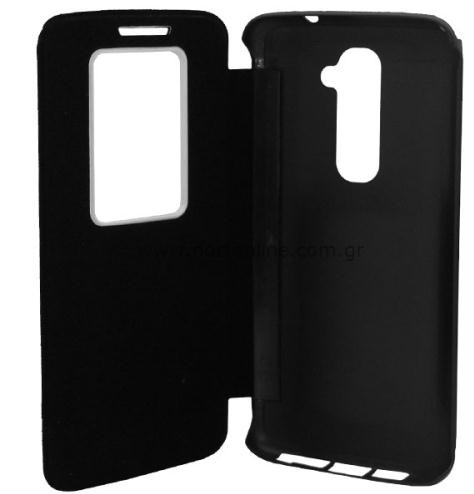 LG G2 D802 - Flip Case S-View Black (NORTONLINE)