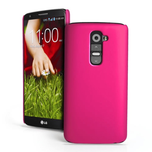 LG G2 D802 Pink Hard Back Cover Case (OEM)