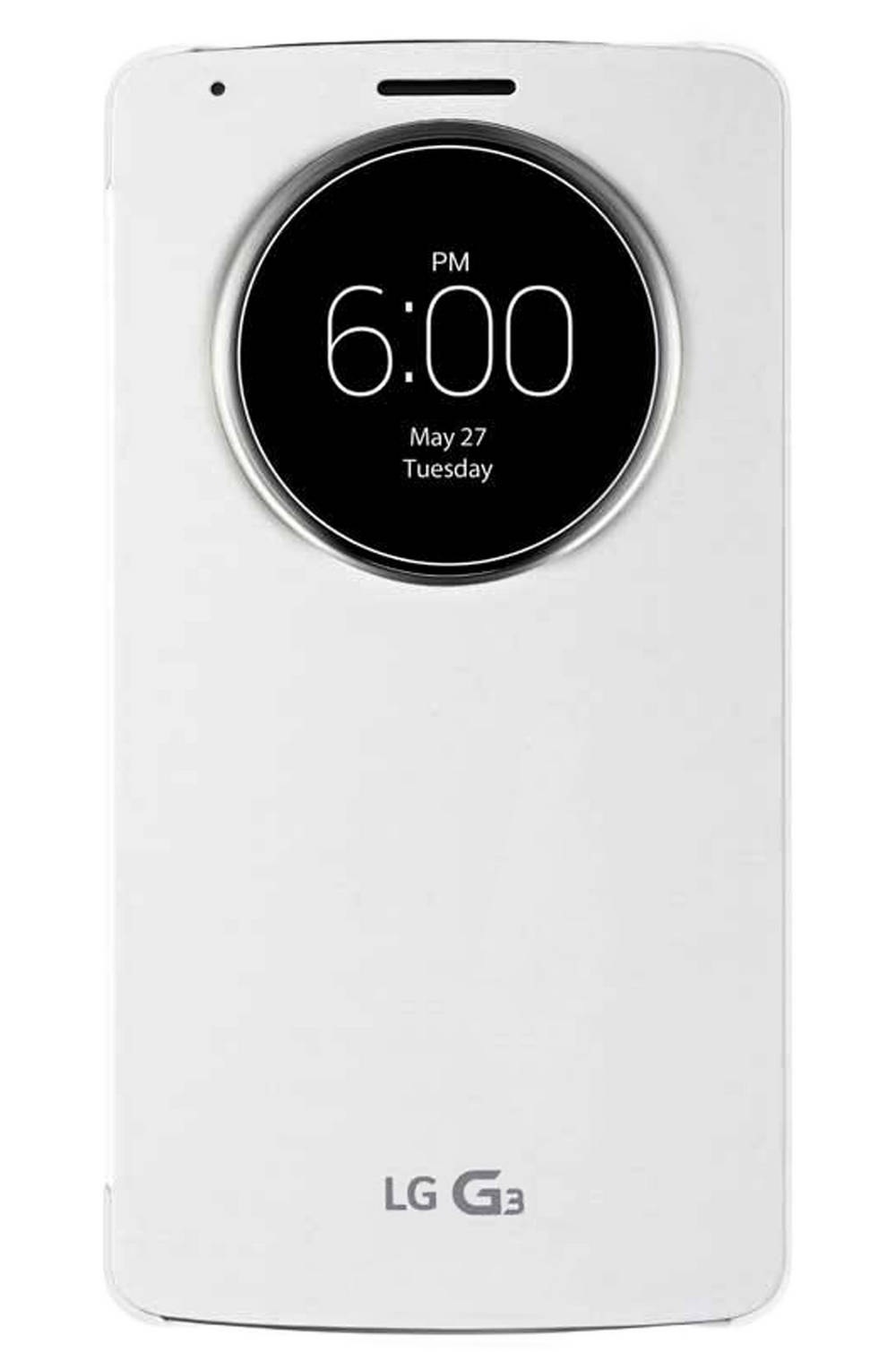 LG G3 D855 - Original Book S-View Quick Circle Case (CCF-345G) (White)