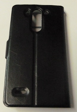 LG G3 S D722 (G3 MINI) - Leather Wallet Stand Case With Hard Back Cover Black (OEM)