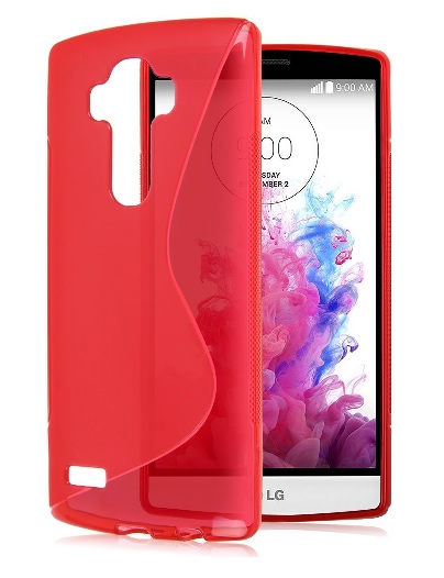 LG G4 H815 - Case TPU Gel S-Line Red (OEM)
