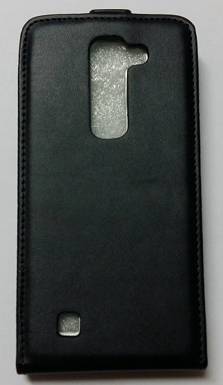LG G4c H525N / Magna H500F - Leather Flip Case With Silicone Back Cover Black (OEM)