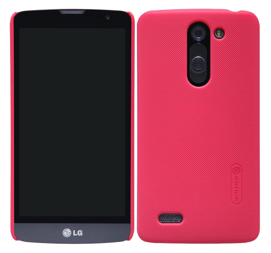 LG L Bello D331 Faceplate Case - Nillkin Frosted Shield (Red) (Nillkin)