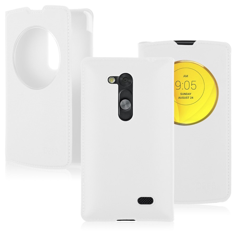LG L Fino D290N / D295 Quick Circle Case with Back Cover D290N/L (White) (OEM)