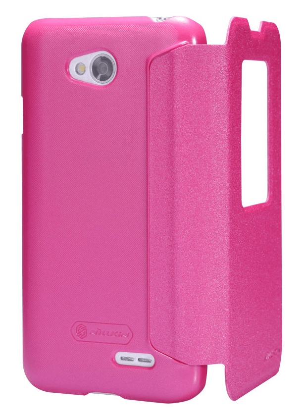 LG L65 L70 - Nillkin Sparkle Θήκη Book S-View Με Πίσω Κάλυμμα Ρόζ (Nillkin)