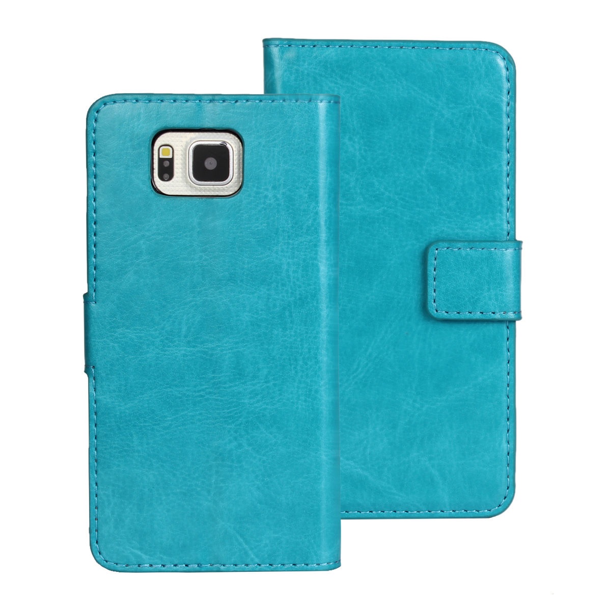 LG L80 D373 Leather Wallet Stand Case (Light Blue) (OEM)