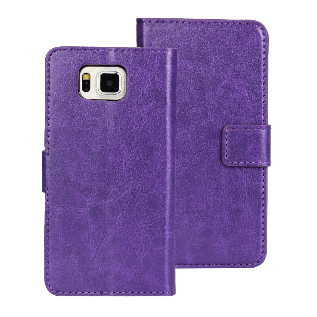 LG L80 D373 Leather Wallet Stand Case (Purple) (OEM)