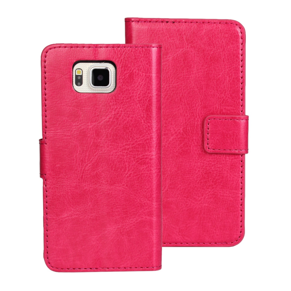 LG L80 D373 Leather Wallet Stand Case (Magenta) (OEM)