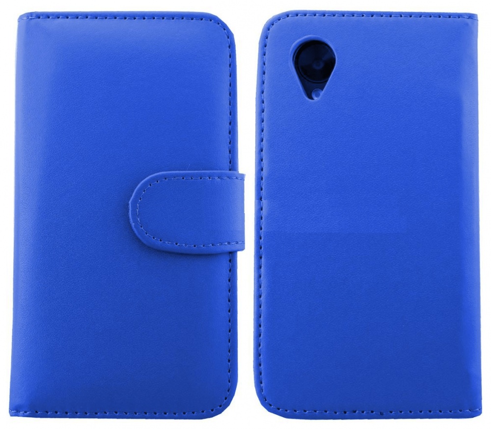 LG Nexus 5 D820 / D821 - Δερμάτινη Θήκη Πορτοφόλι Μπλέ (OEM)