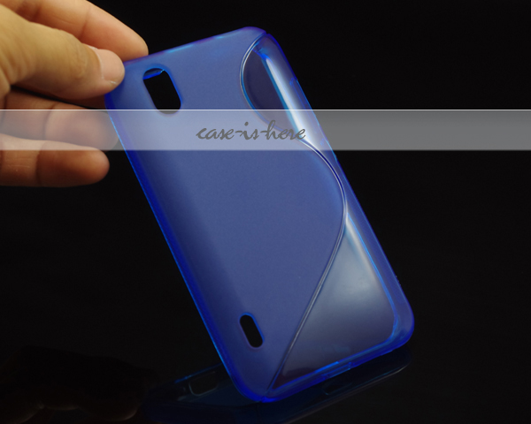 LG Optimus Black P970 TPU S Line TPU Case Blue OEM
