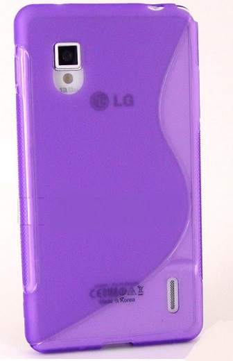 LG Optimus G E975 S-Line TPU Gel Silicone Case (Purple) (OEM)