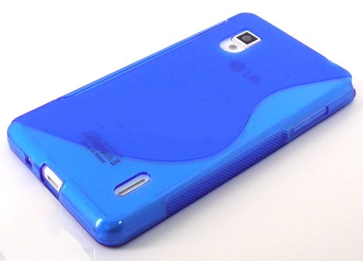 LG Optimus G E975 S-Line TPU Gel Silicone Case (Blue) (OEM)