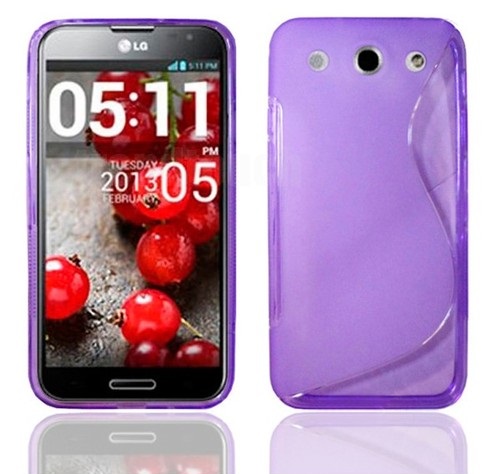 LG Optimus G Pro E988 E986 Θήκη Σιλικόνης Gel TPU S-Line - Μωβ OEM