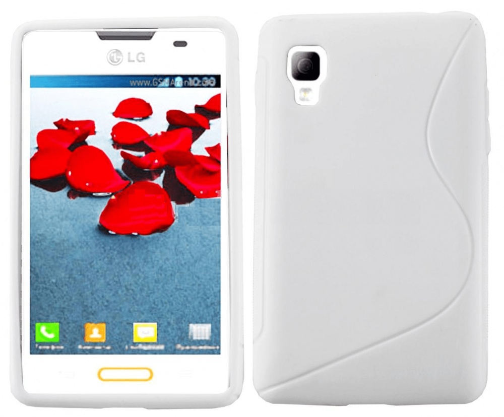 LG Optimus L4 ii E440 TPU Gel Case S-LIne - White OEM