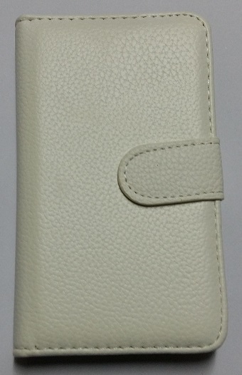 LG Optimus L5 2 E460 Leather Wallet Stand Case L5ii (White) (OEM)