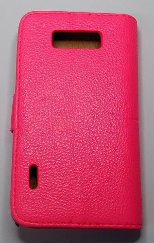 LG Optimus L7 P700 - Δερμάτινη Θήκη Πορτοφόλι Φούξια (ΟΕΜ)