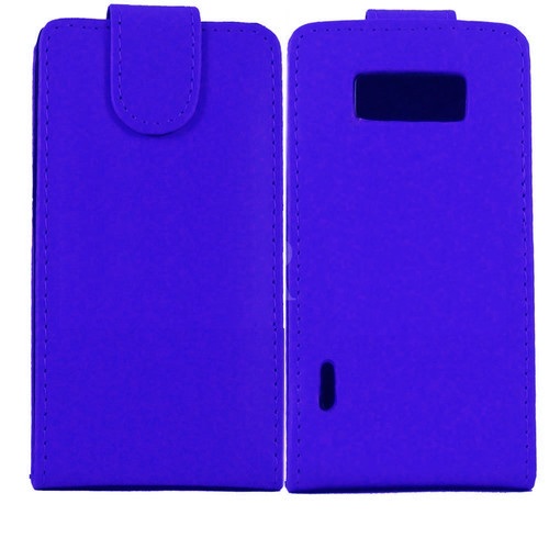 LG Optimus L7 P700 Flip Leather Case (Blue)