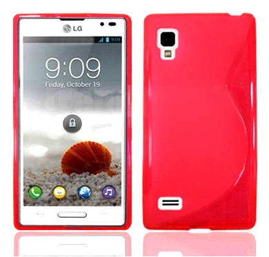 LG Optimus L9 P760 TPU Gel S-Line Silicone Case (Magenta) (OEM)