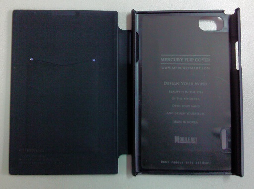 LG Optimus Vu P895 MERCURY Fancy Flip case pouch wallet Black (MERCURY)