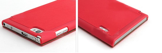 LG Optimus Vu P895 MERCURY Fancy Flip case pouch wallet Φούξια (MERCURY)