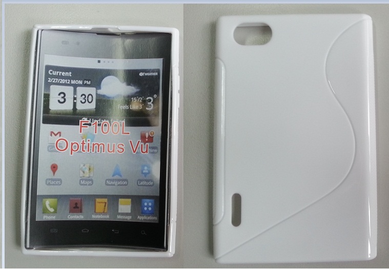 LG Optimus Vu P895 θήκη σιλικόνης TPU S-Line Άσπρο LGVUP895SCSLW OEM