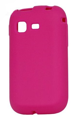 Magenta Hybrid Rubber Silicone Skin Back Case For Samsung Galaxy Pocket S5300 / Plus S5301 OEM
