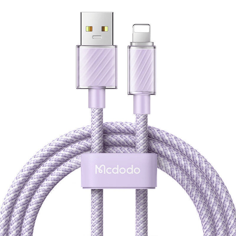 Mcdodo Braided USB-A to Lightning Cable Purple 1.2m (CA-3642)