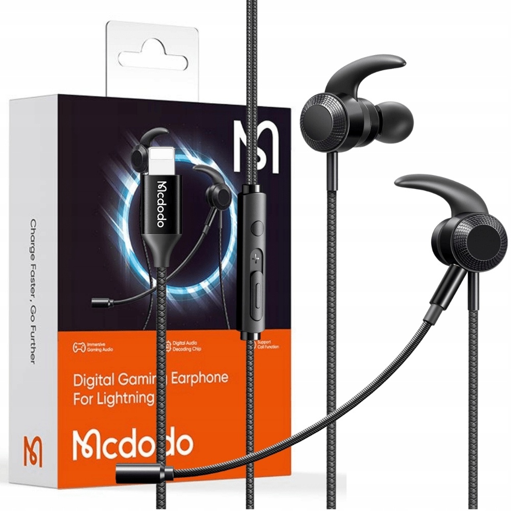 Mcdodo HP-1350 In-ear Handsfree with Lightning Plug Black