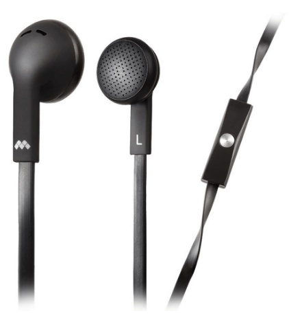 Meliconi MySound Speak Flat Black In-Ear Stereo Headset with Microphone (MELIKONI) (WITH MICROPHONE)