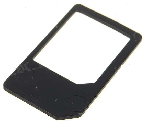 Micro SIM to Standard SIM Card Adapter (Black)