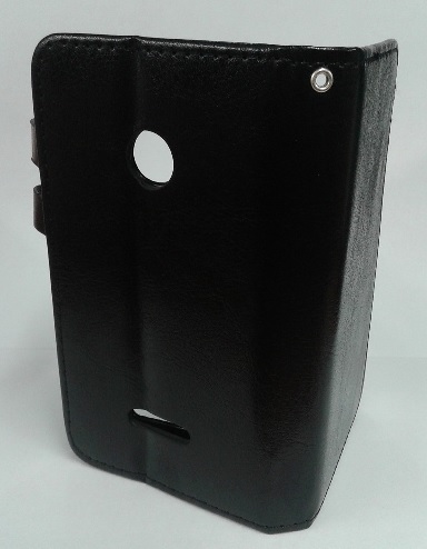 Microsoft Lumia 435 - Smart Plus leather Case Black (OEM)