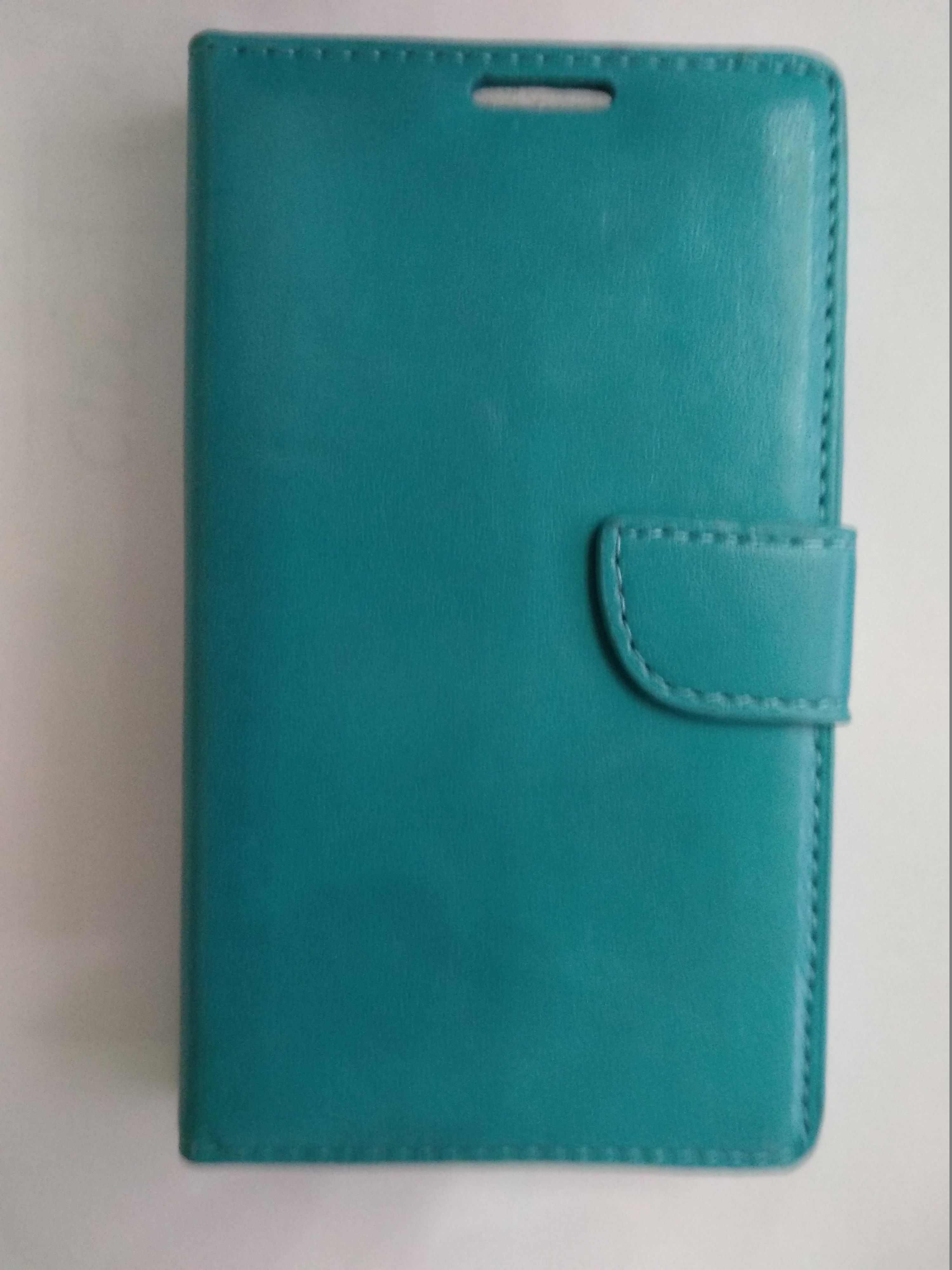 Microsoft Lumia 532 - Leather Wallet Case Blue-Petrol (OEM)