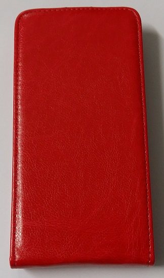 Microsoft Lumia 540 - Leather Flip Case With Silicone Back Cover Red (OEM)