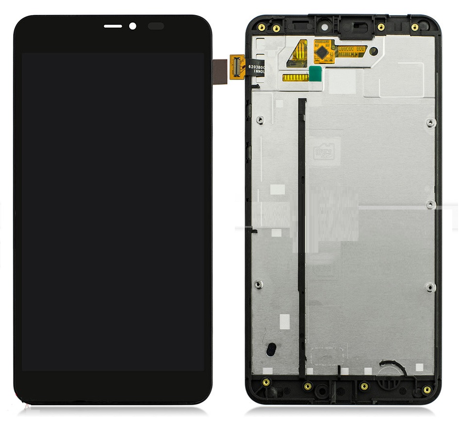 Microsoft Lumia 640 XL LTE LCD Touchscreen & Digitizer Assembly with Frame (Bulk)