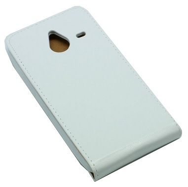 Microsoft Lumia 640 XL - Leather Flip Case With Back Cover Silicone White (OEM)