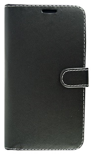 Microsoft Lumia 640 XL - Leather Wallet Stand Case Black (OEM)