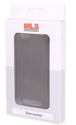 MLS IQTALK COLOR - Θήκη Πίσω Κάλυμμα Σιλικόνης Μαύρο