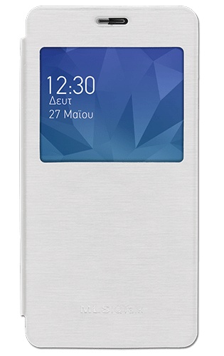 MLS IQTALK Onyx - Leather Case With View Window white