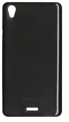MLS iQTALK Twist Case (TPU, Transparent, Black)
