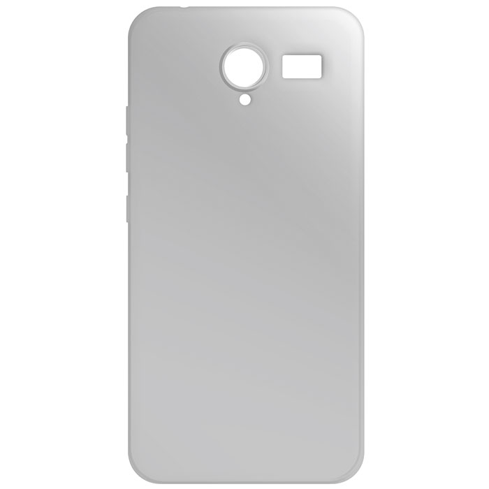 SILICONE CASE BACK COVER FOR MLS Slice 4G  (iQ5017)  CLEAR BLACK