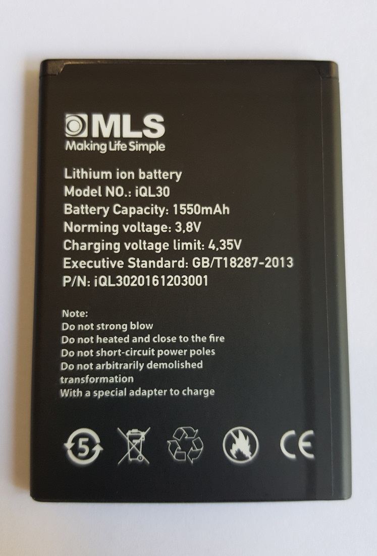 Αυθεντική Μπαταρία για MLS Status 4G iQL30 1550mAh