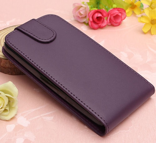 Motorola Moto G 2014 / Moto G2 XT1068 - Δερμάτινη Θήκη Flip Μώβ (ΟΕΜ)