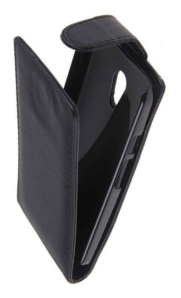 Motorola Moto G 2014 / Moto G2 XT1068 - Δερμάτινη Θήκη Flip Μαύρο (ΟΕΜ)