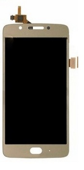 Motorola Moto G5 XT1672 XT1670 XT1671 Ολοκληρωμένη οθόνη LCD και touchpad σε χρυσό χρώμα